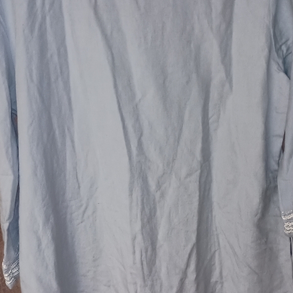 Les Canebiers St Tropez Blue Tunic Size 42 Embroidered XL - Picture 4 of 4